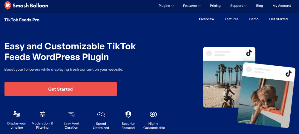 smash balloon tiktok feeds pro to embed social feeds on elementor