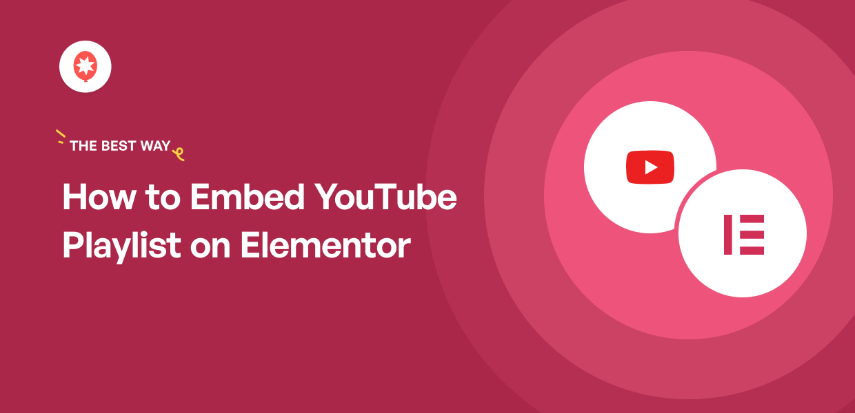embed youtube playlist on elementor